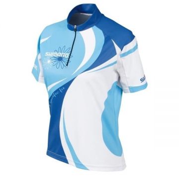 Tricou Maneca Scurta Shimano Femei Mtb Olympian Blue Bonnie Blue White, marime M Tricou Maneca Scurta Shimano Femei Mtb Olympian Blue Bonnie Blue White, marime M