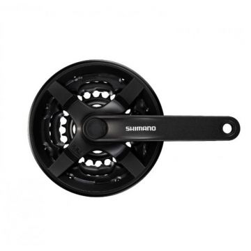 Angrenaj Pedalier 3 Foi 24 34 42T MTB TY301, lungime brat 170mm, Shimano Tourney, culoare negru Angrenaj Pedalier 3 Foi 24 34 42T MTB TY301, lungime brat 170mm, Shimano Tourney, culoare negru