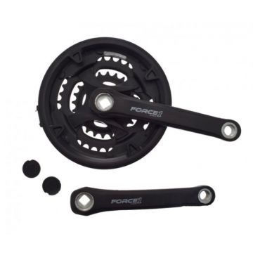 Angrenaj pedalier 3 foi MTB, otel, 42 34 24T, culoare negru Angrenaj pedalier 3 foi MTB, otel, 42 34 24T, culoare negru