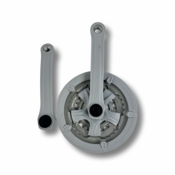 Angrenaj pedalier 3 viteze, Nova, 42x34x24, 170mm, culoare gri Angrenaj pedalier 3 viteze, Nova, 42x34x24, 170mm, culoare gri