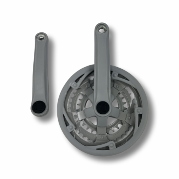 Angrenaj pedalier 3 viteze, Nova, 48x38x28, 170mm, culoare gri Angrenaj pedalier 3 viteze, Nova, 48x38x28, 170mm, culoare gri