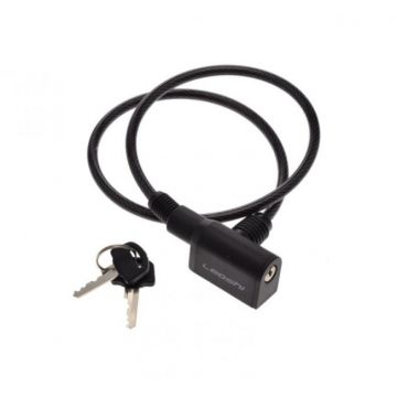 Antifurt cu cheie 6 mm x 650 mm, culoare negru Antifurt cu cheie 6 mm x 650 mm, culoare negru