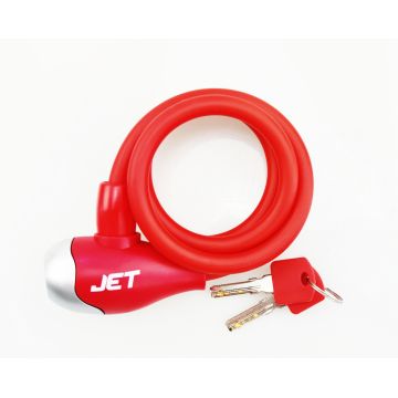 Antifurt cu cheie Jet LOCK, 10x1000mm, culoare rosu mat Antifurt cu cheie Jet LOCK, 10x1000mm, culoare rosu mat