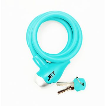 Antifurt cu cheie Jet LOCK, 10x1000mm, culoare turcoaz mat Antifurt cu cheie Jet LOCK, 10x1000mm, culoare turcoaz mat