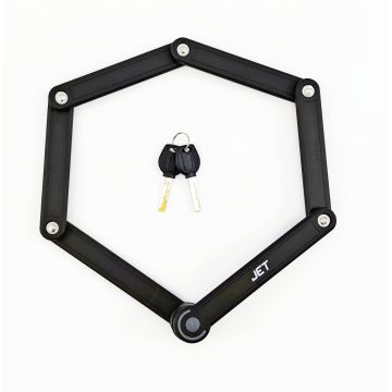 Antifurt cu cheie JET LOCK TY-3853, 840mm, foldabil, cu suport Antifurt cu cheie JET LOCK TY-3853, 840mm, foldabil, cu suport