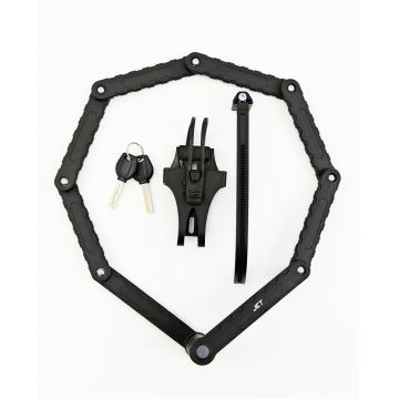 Antifurt cu cheie JET LOCK TY-3881, 940mm, foldabil, cu suport Antifurt cu cheie JET LOCK TY-3881, 940mm, foldabil, cu suport