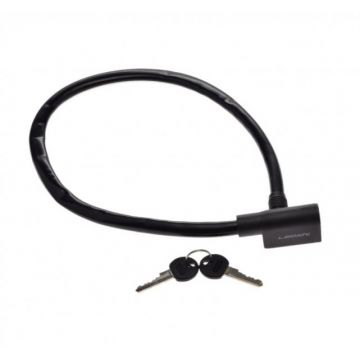 Antifurt cu cheie Leoshi 6 mm x 650 mm, culoare negru Antifurt cu cheie Leoshi 6 mm x 650 mm, culoare negru