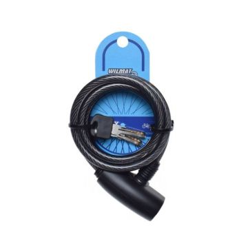Antifurt cu cheie, pentru legat biciclete, 8 mm x 1500 mm, WM Antifurt cu cheie, pentru legat biciclete, 8 mm x 1500 mm, WM