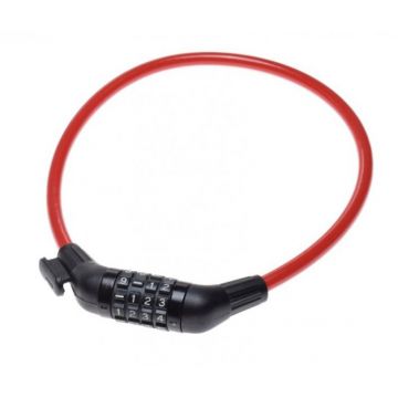 Antifurt cu cifru 10 mm x 650 mm, culoare rosu Antifurt cu cifru 10 mm x 650 mm, culoare rosu