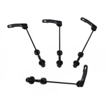 Ax spate excentric L-140 eliberare rapida, culoare negru, 4 bucati Ax spate excentric L-140 eliberare rapida, culoare negru, 4 bucati