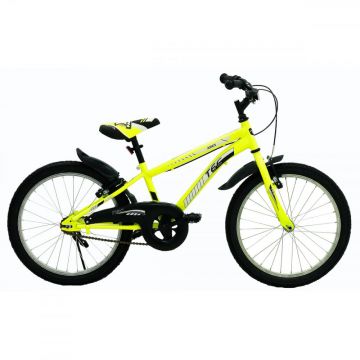 Bicicleta copii TEC Ares, culoare galben, roata 20  , din otel Bicicleta copii TEC Ares, culoare galben, roata 20  , din otel