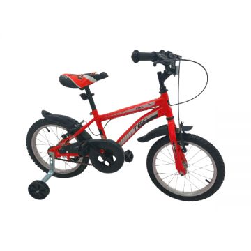 Bicicleta copii TEC Ares, culoare rosu, roata 16  , din otel Bicicleta copii TEC Ares, culoare rosu, roata 16  , din otel