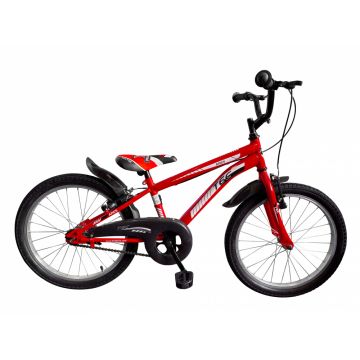 Bicicleta copii TEC Ares, culoare rosu, roata 20  , din otel Bicicleta copii TEC Ares, culoare rosu, roata 20  , din otel