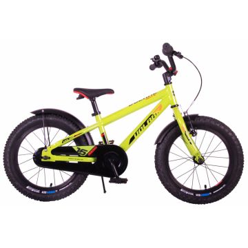 Bicicleta Volare Rocky pentru baieti, 16 inch, culoare verde, frana de mana + contra Bicicleta Volare Rocky pentru baieti, 16 inch, culoare verde, frana de mana + contra