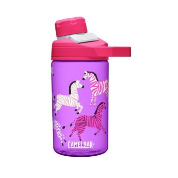 Bidon CAMELBAK pentru copii, 400ml, Zebras, culoare mov roz Bidon CAMELBAK pentru copii, 400ml, Zebras, culoare mov roz