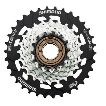 Bloc de pinioane pe filet Shimano MF-TZ510-7, 7 viteze, 14-16-18-20-22-24-34T Bloc de pinioane pe filet Shimano MF-TZ510-7, 7 viteze, 14-16-18-20-22-24-34T