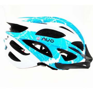 Casca biciclisti AVO-48, culoare alb albastru mat, marime L (58-62cm) Casca biciclisti AVO-48, culoare alb albastru mat, marime L (58-62cm)
