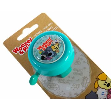 Clopot de bicicleta Woezel  Pip, culoare turcoaz Clopot de bicicleta Woezel  Pip, culoare turcoaz