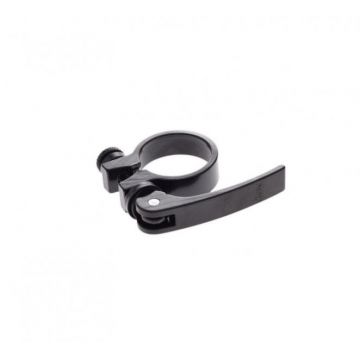 Colier tija sa, prindere rapida, 34.9mm, culoare negru, din aluminiu Colier tija sa, prindere rapida, 34.9mm, culoare negru, din aluminiu