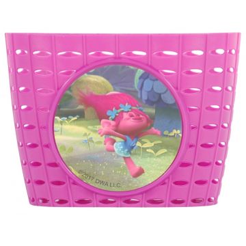 Cos de bicicleta pentru copii Punky, material plastic, culoare roz Cos de bicicleta pentru copii Punky, material plastic, culoare roz