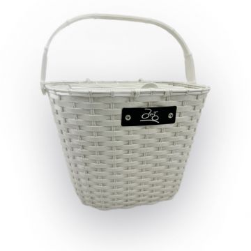 Cos fata biciclete   Click   sistem prindere pipa ghidon, culoare alb Cos fata biciclete   Click   sistem prindere pipa ghidon, culoare alb