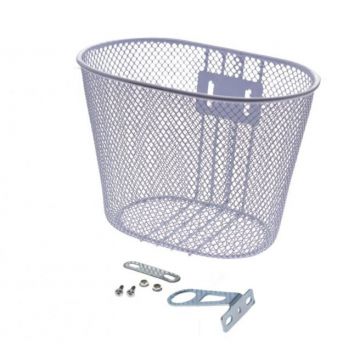 Cos fata biciclete copii, culoare alb, 25x17x15 cm Cos fata biciclete copii, culoare alb, 25x17x15 cm