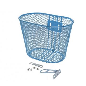 Cos fata biciclete copii, culoare albastru, 25x17x15 cm Cos fata biciclete copii, culoare albastru, 25x17x15 cm