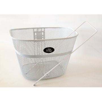 Cos fata biciclete HT-012, 34x25,5x24cm, 600 grame, prindere 1  , culoare alb Cos fata biciclete HT-012, 34x25,5x24cm, 600 grame, prindere 1  , culoare alb