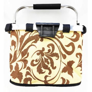 Cos fata biciclete tip geanta BL-F-014, prindere universala pe ghidon, culoare crem maro Cos fata biciclete tip geanta BL-F-014, prindere universala pe ghidon, culoare crem maro