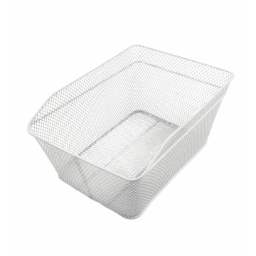 Cos spate biciclete HT113 prindere portbagaj, culoare alb Cos spate biciclete HT113 prindere portbagaj, culoare alb