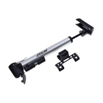 Mini pompa aluminiu cu suport Mini pompa aluminiu cu suport