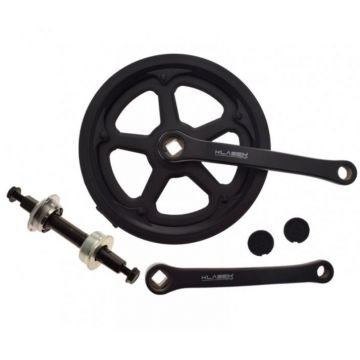 Pedalier cu o foaie 46 dinti si monobloc Pedalier cu o foaie 46 dinti si monobloc