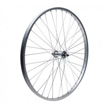 Roata simpla fata bicicleta 28  , culoare argintie Roata simpla fata bicicleta 28  , culoare argintie