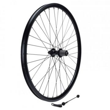 Roata spate dubla bicicleta 26  , quick release, caseta 8 viteze, culoare negru Roata spate dubla bicicleta 26  , quick release, caseta 8 viteze, culoare negru