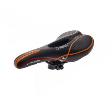 Sa bicicleta de oras, Leoshi, culoare negru portocaliu, cu gaura pentru aerisire Sa bicicleta de oras, Leoshi, culoare negru portocaliu, cu gaura pentru aerisire