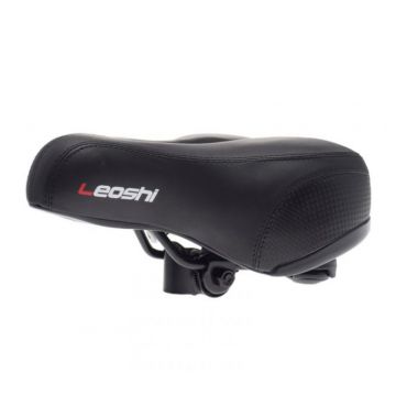 Sa bicicleta din elastomer, Leoshi, exterior poliuretan flexibil, culoare negru Sa bicicleta din elastomer, Leoshi, exterior poliuretan flexibil, culoare negru