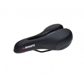 Sa bicicleta, Leoshi, culoare negru, cu gaura ventilatie Sa bicicleta, Leoshi, culoare negru, cu gaura ventilatie