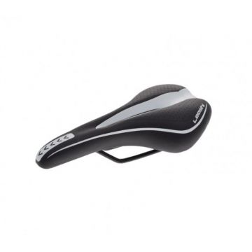 Sa bicicleta, Leoshi, culoare negru gri, cu gaura ventilatie Sa bicicleta, Leoshi, culoare negru gri, cu gaura ventilatie