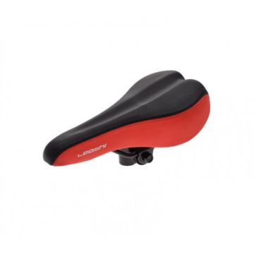 Sa bicicleta MTB Leoshi, 260 x 160 mm, culoare negru rosu Sa bicicleta MTB Leoshi, 260 x 160 mm, culoare negru rosu