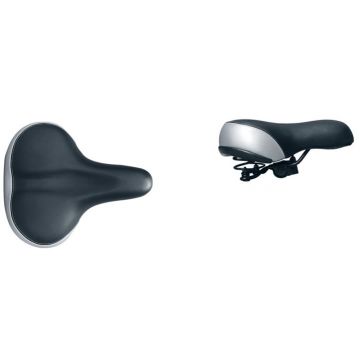 Sa biciclete AZ-92BF-1A Jet Selle, cu arcuri, culoare negru argintiu Sa biciclete AZ-92BF-1A Jet Selle, cu arcuri, culoare negru argintiu