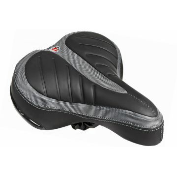 Sa biciclete AZ-92BF-3Q Jet Selle, cu arcuri, culoare negru alb Sa biciclete AZ-92BF-3Q Jet Selle, cu arcuri, culoare negru alb