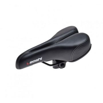 Sa biciclete de oras, Leoshi, cu gaura de ventilatie, culoare negru Sa biciclete de oras, Leoshi, cu gaura de ventilatie, culoare negru