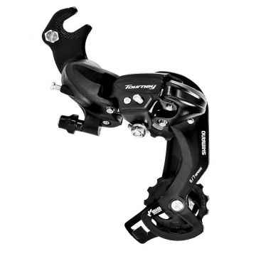 Schimbator spate Shimano Tourney, RD-TY200-GS, 6 7 viteze, prindere directa, culoare negru Schimbator spate Shimano Tourney, RD-TY200-GS, 6 7 viteze, prindere directa, culoare negru