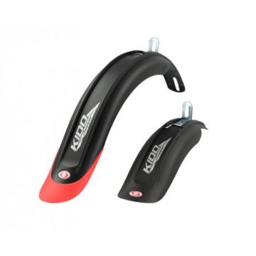 Set 2 aparatoare noroi pentru bicicleta de 16  -18  , culoare negru rosu Set 2 aparatoare noroi pentru bicicleta de 16  -18  , culoare negru rosu