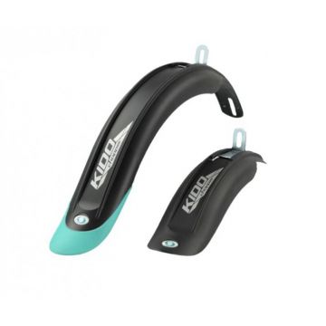 Set 2 aparatoare noroi pentru bicicleta de 20  , culoare negru turcoaz Set 2 aparatoare noroi pentru bicicleta de 20  , culoare negru turcoaz