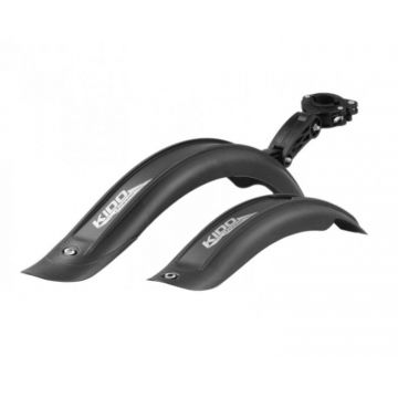 Set 2 aparatori noroi pentru bicicleta cu roti 16  -18  , prindere rapida, culoare negru Set 2 aparatori noroi pentru bicicleta cu roti 16  -18  , prindere rapida, culoare negru