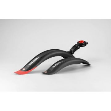 Set 2 aparatori roti biciclete, Simpla KIDO CHOPPER SDE 16   , culoare negru rosu Set 2 aparatori roti biciclete, Simpla KIDO CHOPPER SDE 16   , culoare negru rosu