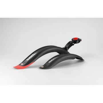 Set 2 aparatori roti biciclete, Simpla KIDO CHOPPER SDE 20  , culoare negru rosu Set 2 aparatori roti biciclete, Simpla KIDO CHOPPER SDE 20  , culoare negru rosu