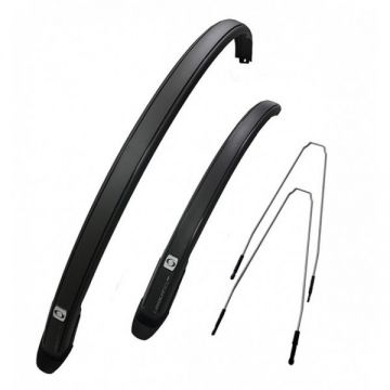 Set 2 aparatori roti biciclete, Simpla UBIQUIT 45 LONG, culoare negru Set 2 aparatori roti biciclete, Simpla UBIQUIT 45 LONG, culoare negru