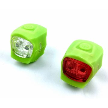 Set 2 lampi far si stop S90 2 led, culoare verde Set 2 lampi far si stop S90 2 led, culoare verde